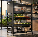 Chariot de Rangement Premium Multifonction Inoxydable
