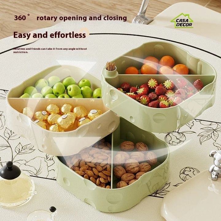 Porte Bijoux Et Fruits secs 3 étages 