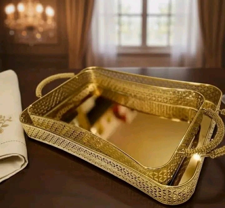 Set de 2 Plateaux Rectangulaires 