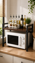 Support Micro-ondes Multifonction Inoxydable