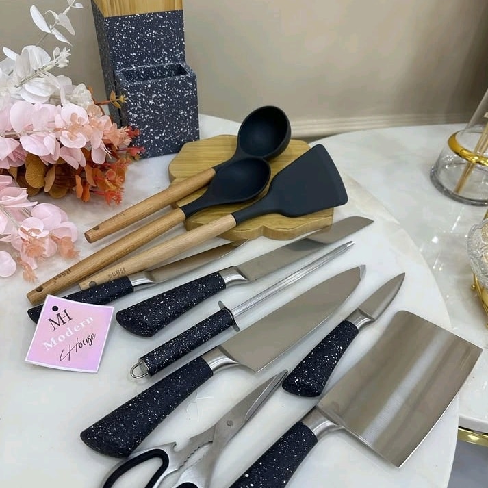 Pack double louche + couteaux 