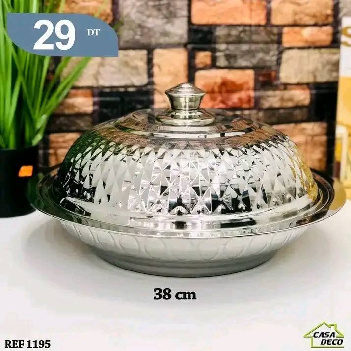 شقالة اينوكس بالغطاء 