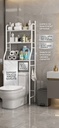 Support Toilette en Métal Blanc