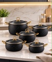 Série Casseroles Granit – 5 Pièces