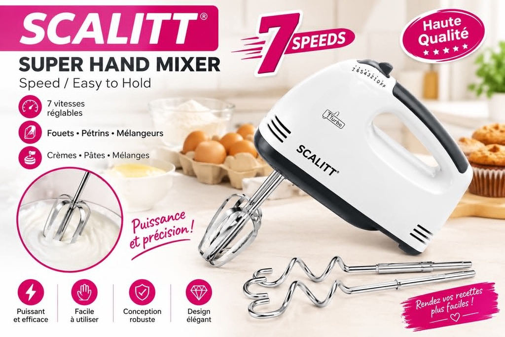  BATTEUR ÉLECTRIQUE SCALITT – 7 VITESSES