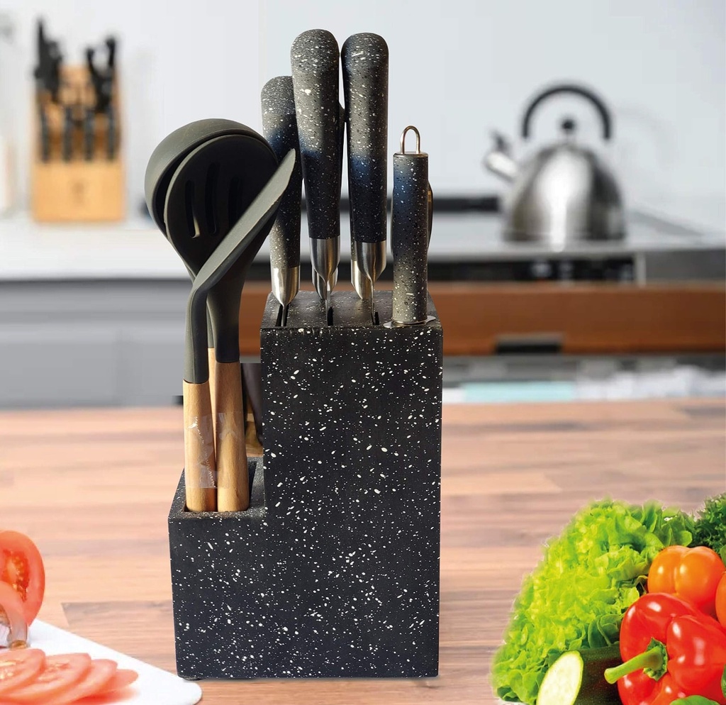 Pack double louche + couteaux 