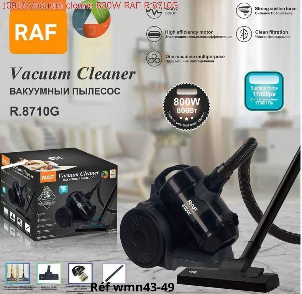 Aspirateur raf avec l'eau  