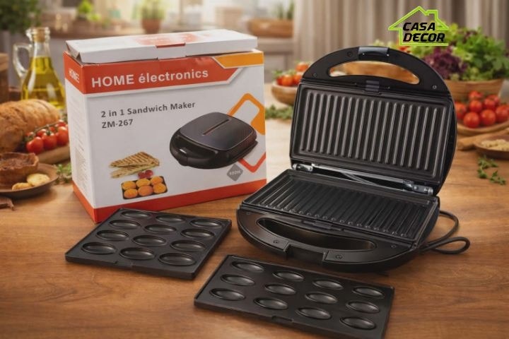 🥪 ماكينة زوزة و بانيني 2 في 1 