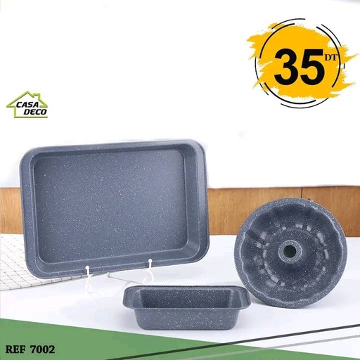 Plateaux four 3 pièces 