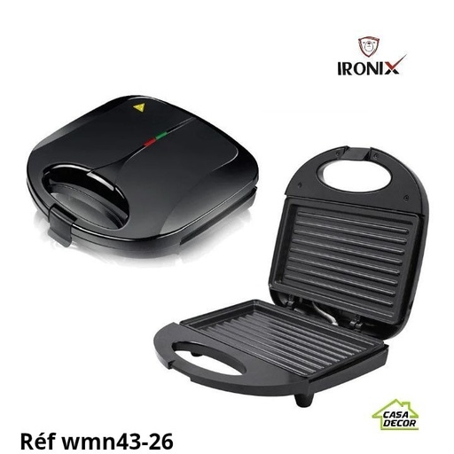 Appareil panini Ironix 