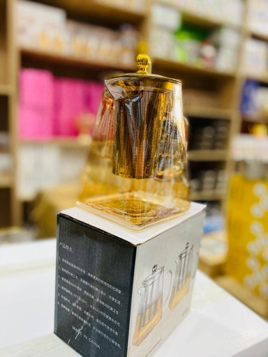 Théière en verre avec passoire 