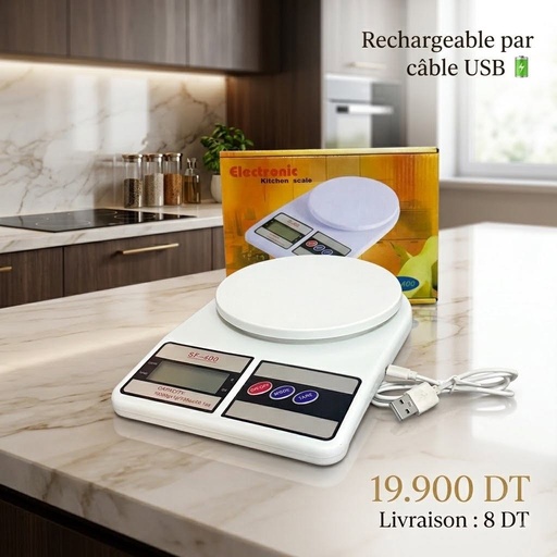 Balance de cuisine blanche
