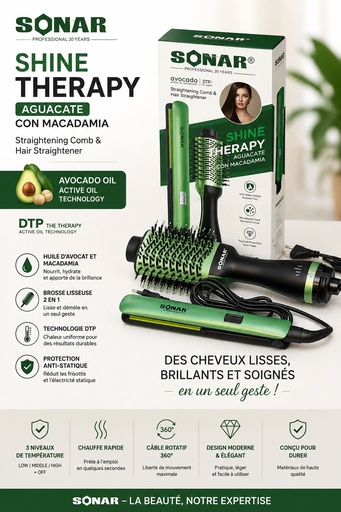 SONAR – Plaque + Brosse Séchoir 2 en 1