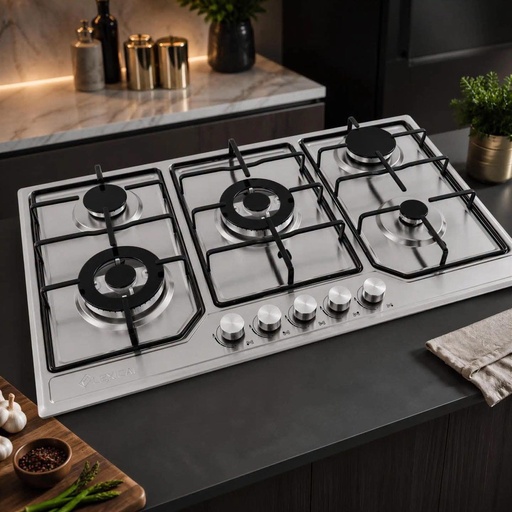 PLAQUE DE CUISSON LEXICAL – 5 FEUX INOX
