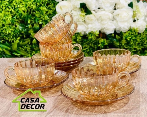 service café au lait en verres 