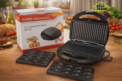 🥪 ماكينة زوزة و بانيني 2 في 1 