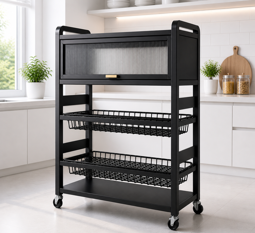 Chariot de Rangement Premium Multifonction Inoxydable